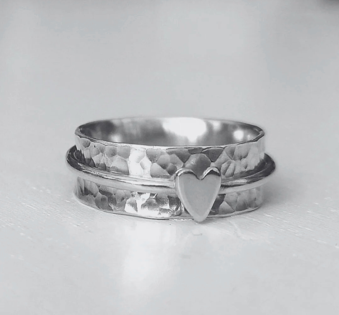 Herz — Anillo de Corazón de Plata