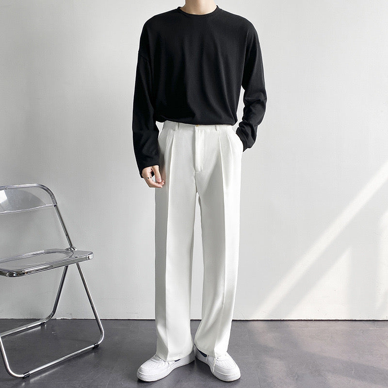 Pantalón Plisado Ajustado