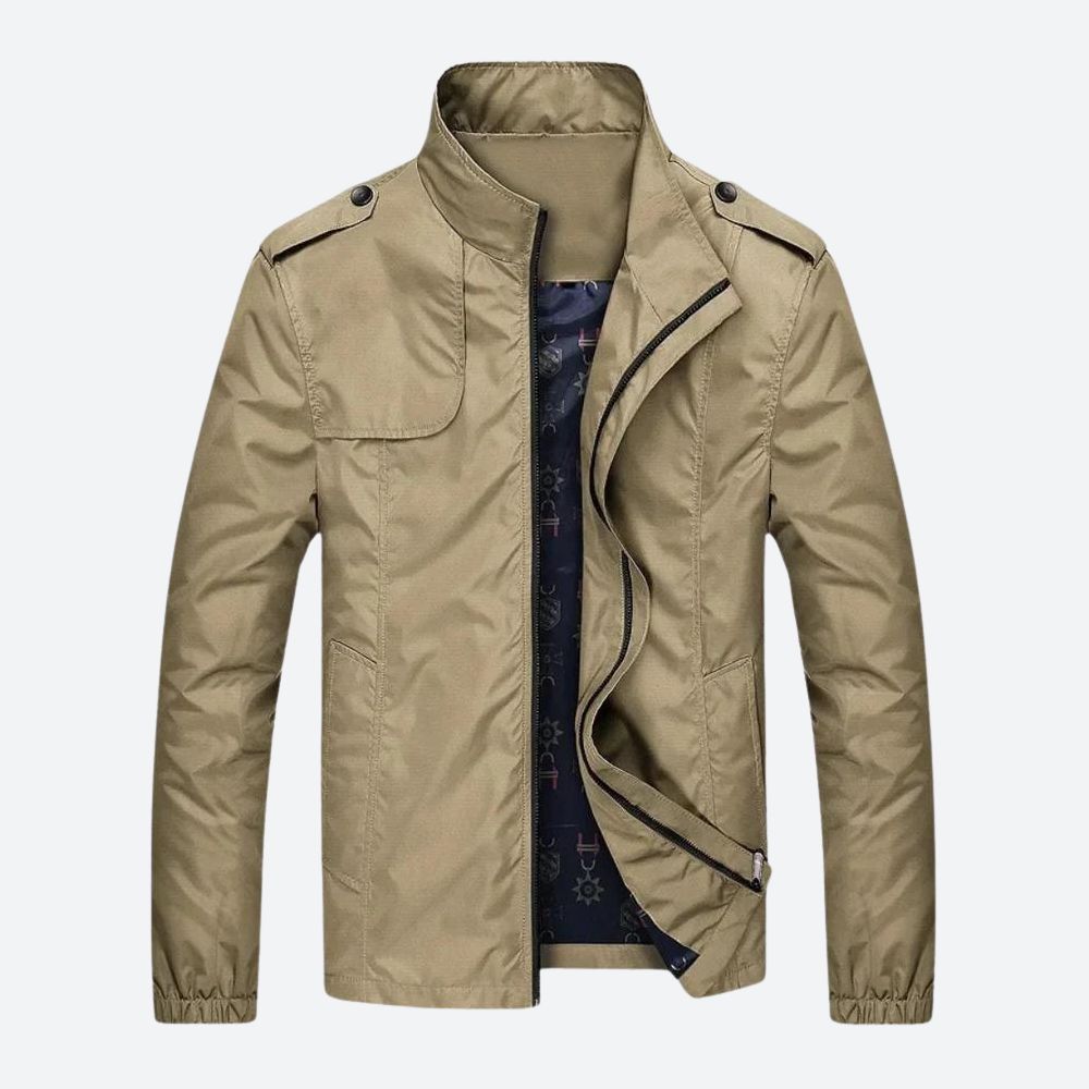 Chaqueta Bomber para Hombre - Elegante Tela Premium
