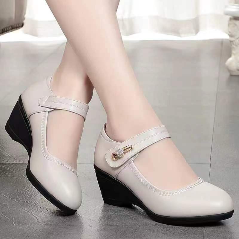 Tacones de Cuero Suave - Antideslizantes Zapatos