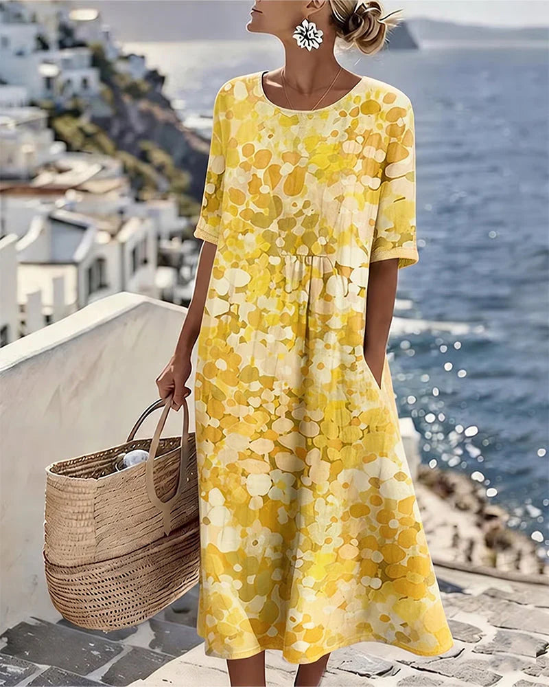 Rona — Vestido Midi Veraniego Floral