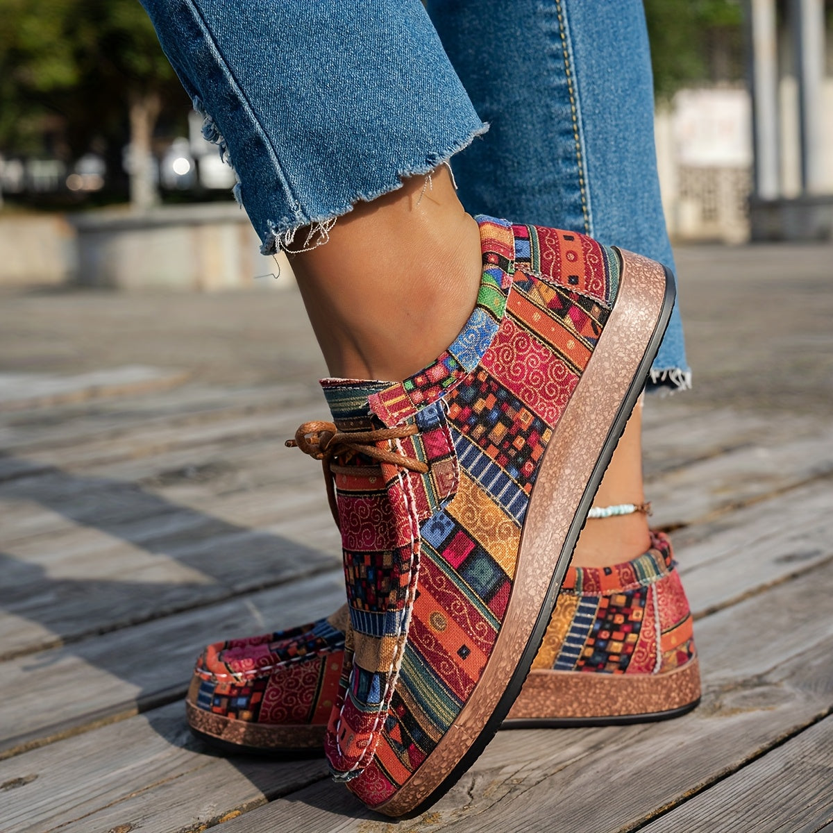 Mocasines Artísticos Coloridos - Cómodos