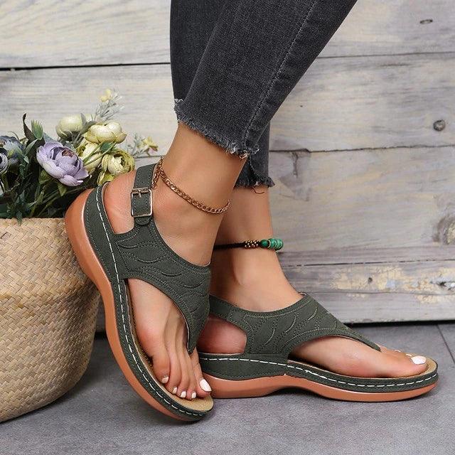 ComfortoFit - Elegantes Sandalias Planas para Mujeres Oxford