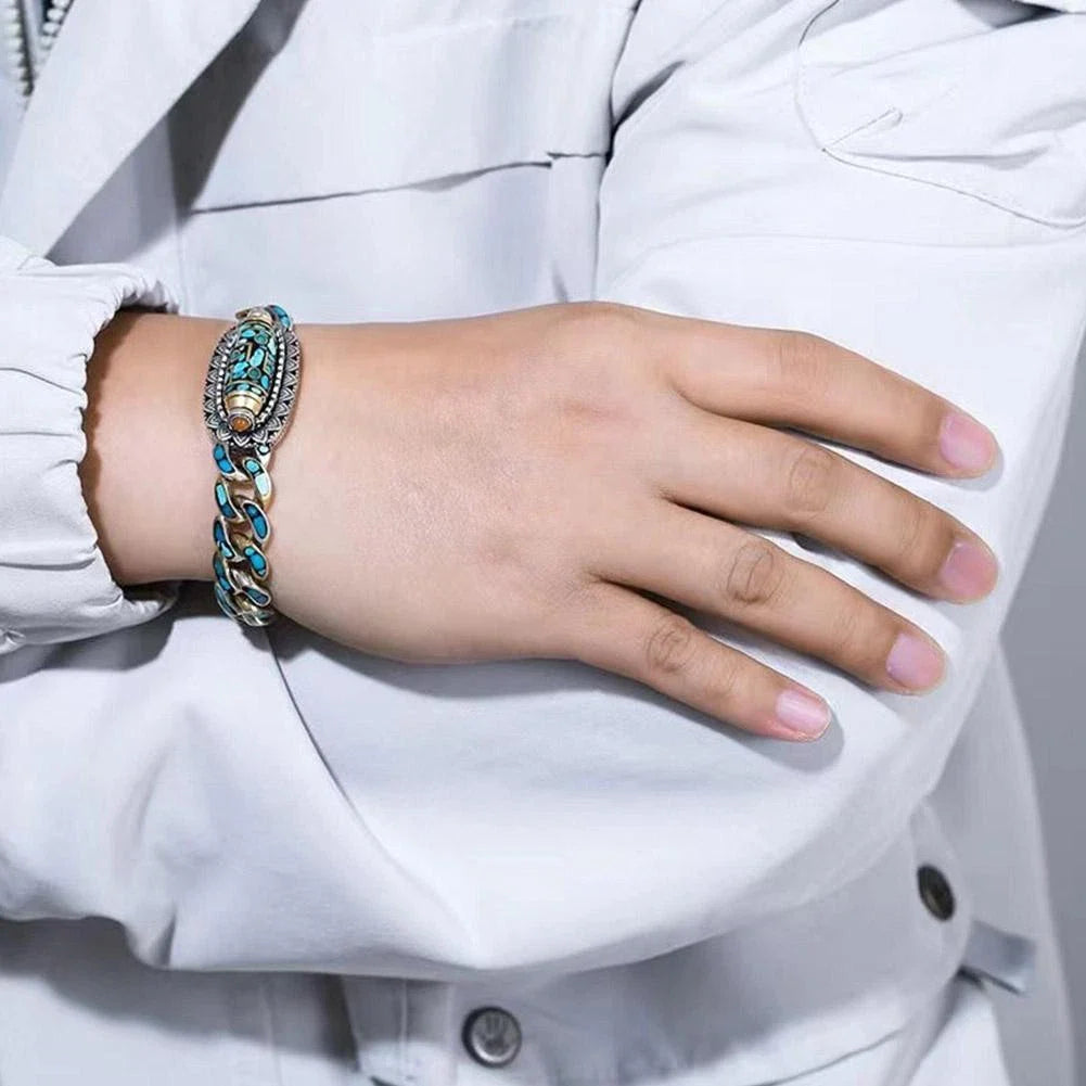 Pulsera de cuentas con mantra de seis palabras