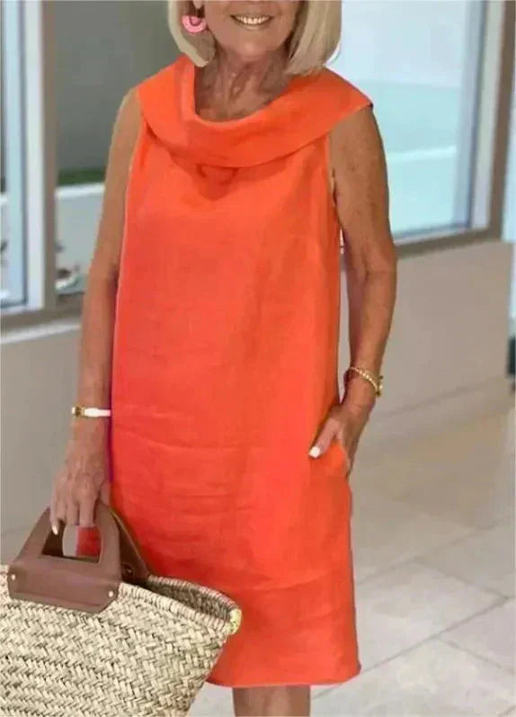 Mira — El Vestido Midi de Algodón y Lino
