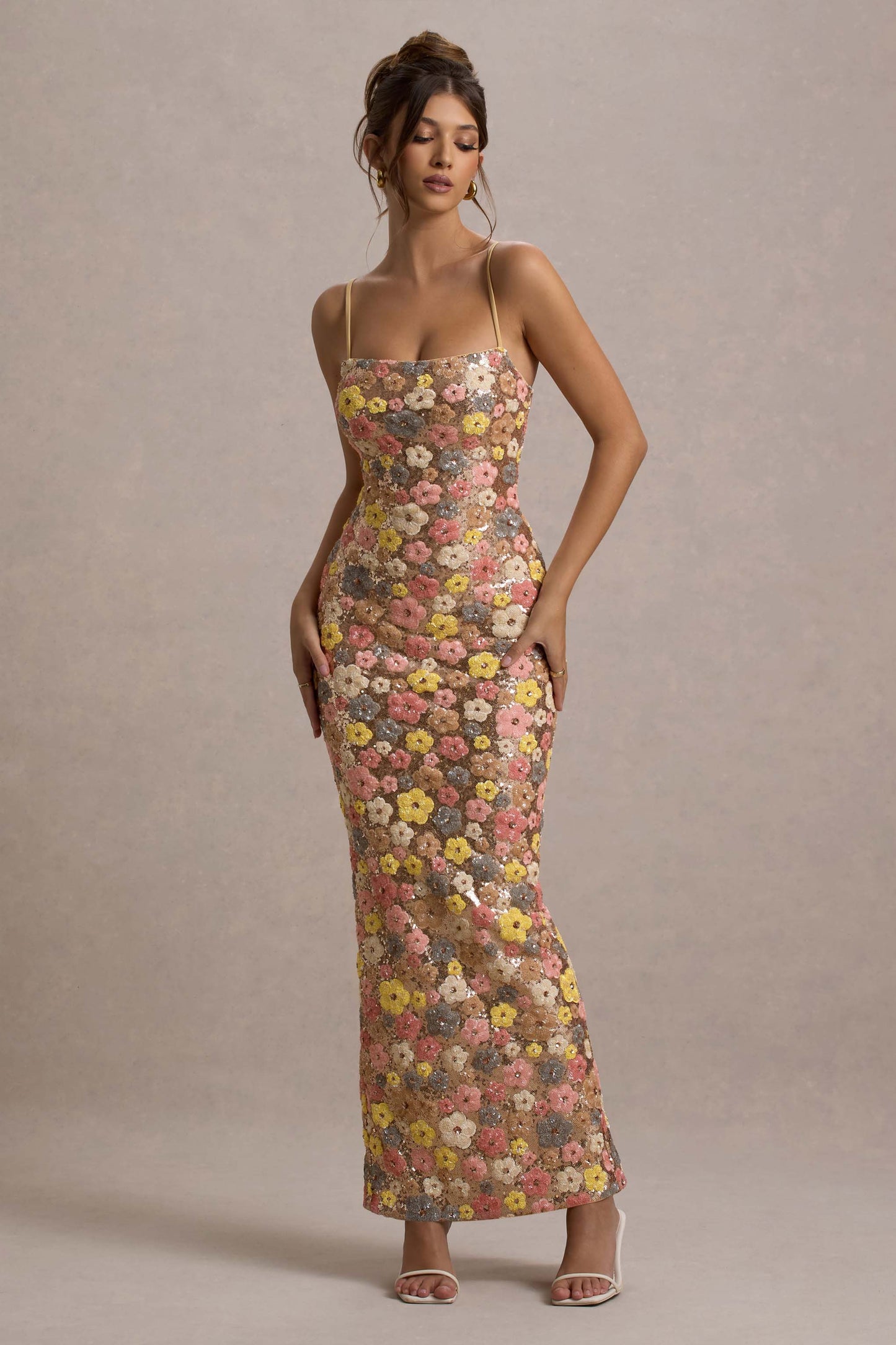 Florène - Vestido Midi Floral Romántico