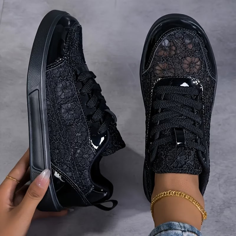 Zapatillas deportivas de malla para mujeres - Cómodas para uso diario