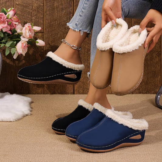 Zapatos de Invierno para Mujeres con Forro de Piel - Cómodos y Sin Dolor