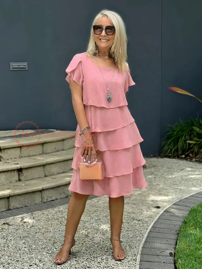 Capa Suelta - Elegante Vestido de Chiffon