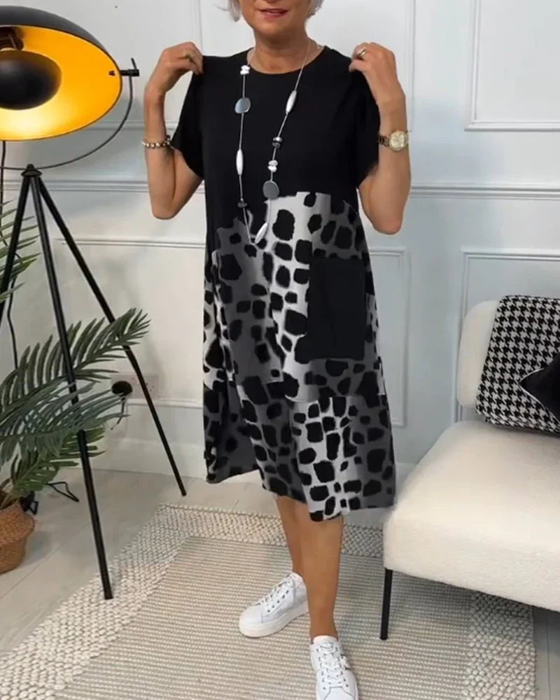 Irish — Vestido Midi Impreso para un Estilo Sin Esfuerzo