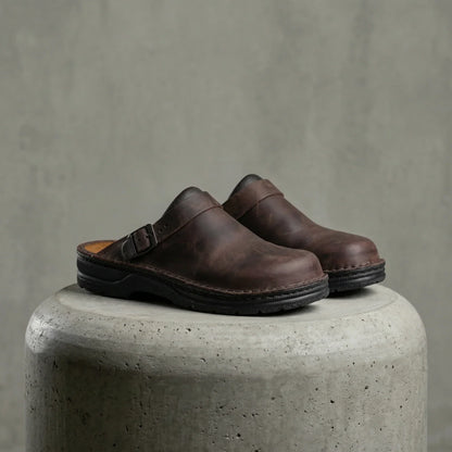Holverk — Zuecos ergonómicos de cuero vegano para hombres