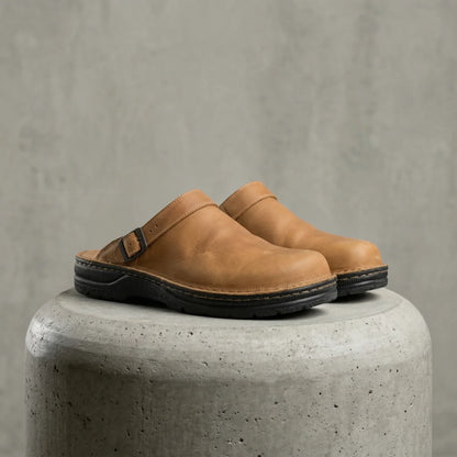 Holverk — Zuecos ergonómicos de cuero vegano para hombres
