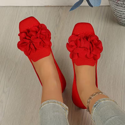 Zapatos Mary Jane Florales para Mujer - Cómodos con Tacón Plano
