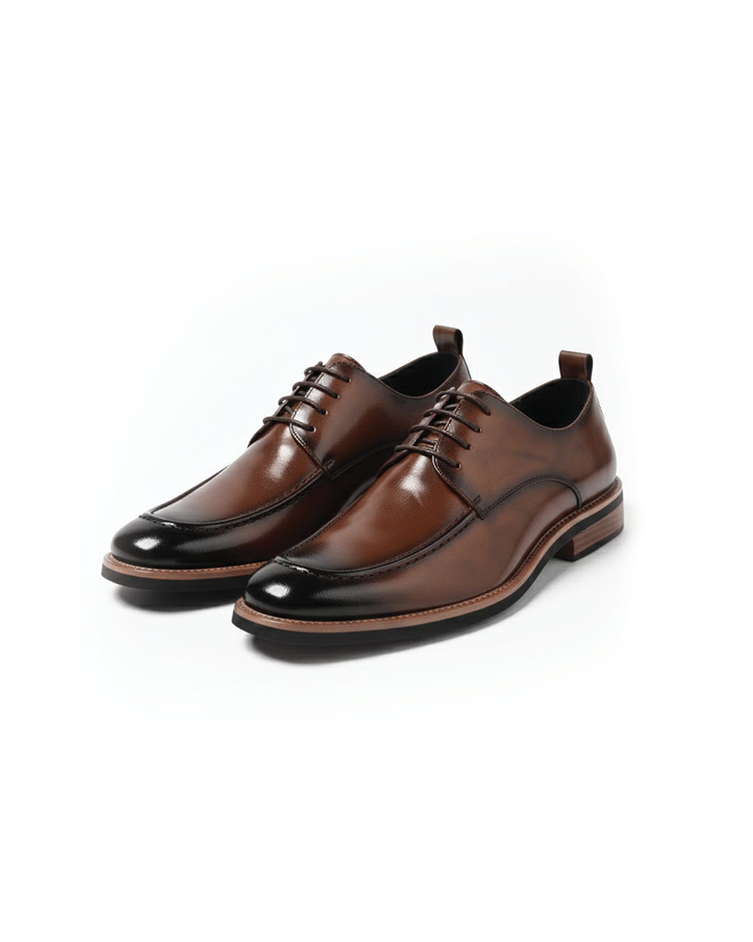 Los zapatos Oxford Lorenzio con refinamiento de cuero pulido