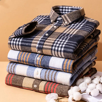 Camisa Rothwell de Franela de Algodón