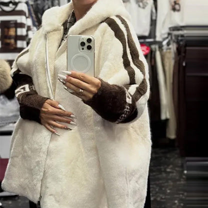 Abrigo Casual para Mujeres - Ultra Suave Forro Polar con Capucha y Cremallera