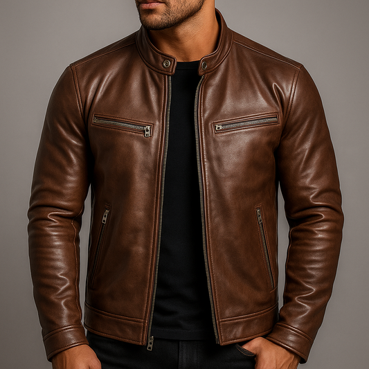 Rovèro — Chaqueta de Cuero Vintage