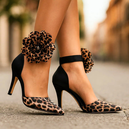 Angelique - Tacones Elegantes y Cómodos con Flores