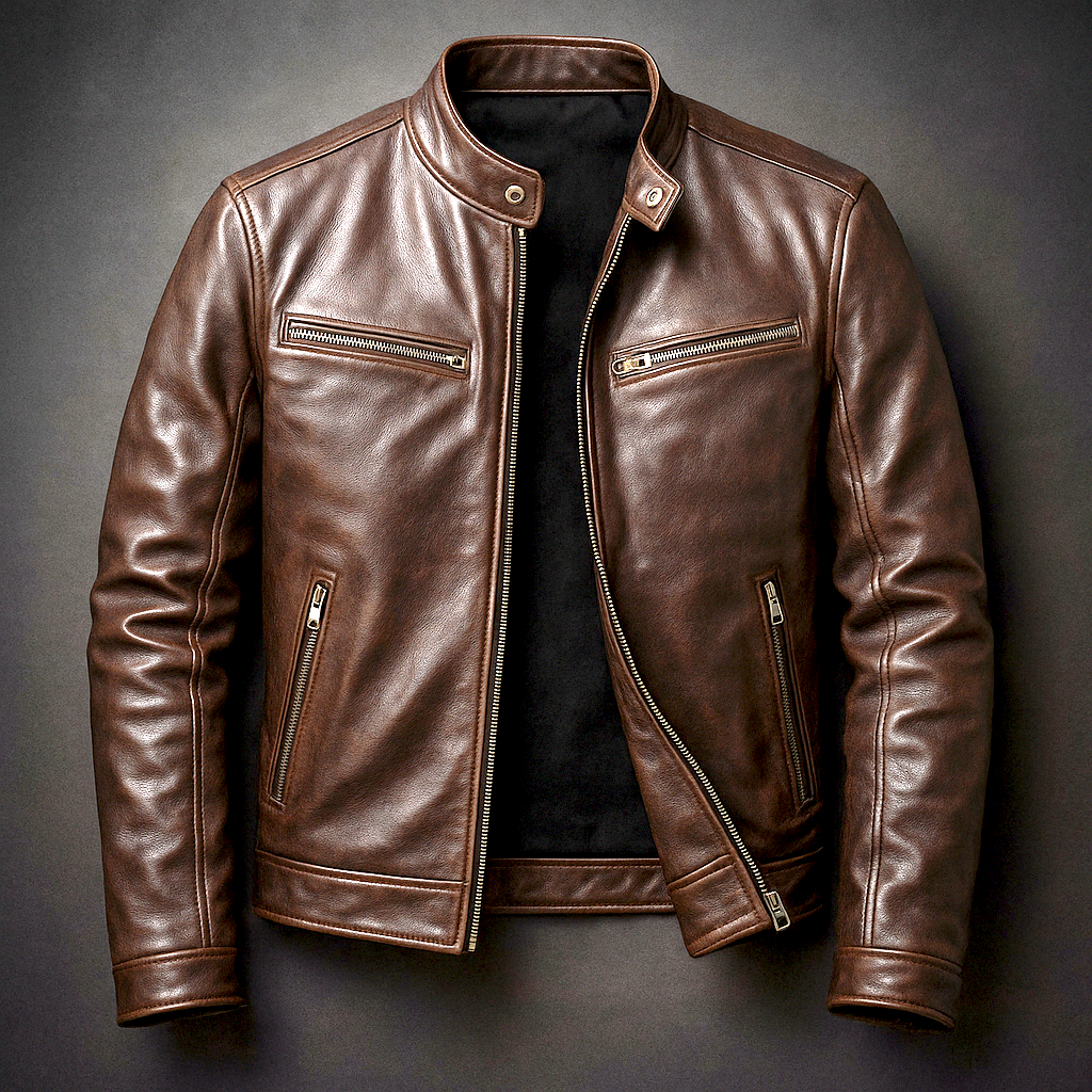 Chaqueta de Cuero Vintage - Duradero Chaqueta