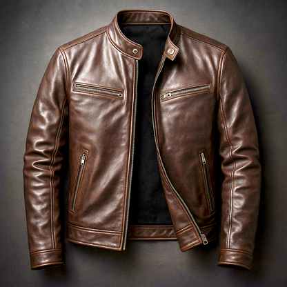 Chaqueta de Cuero Vintage - Duradero Chaqueta