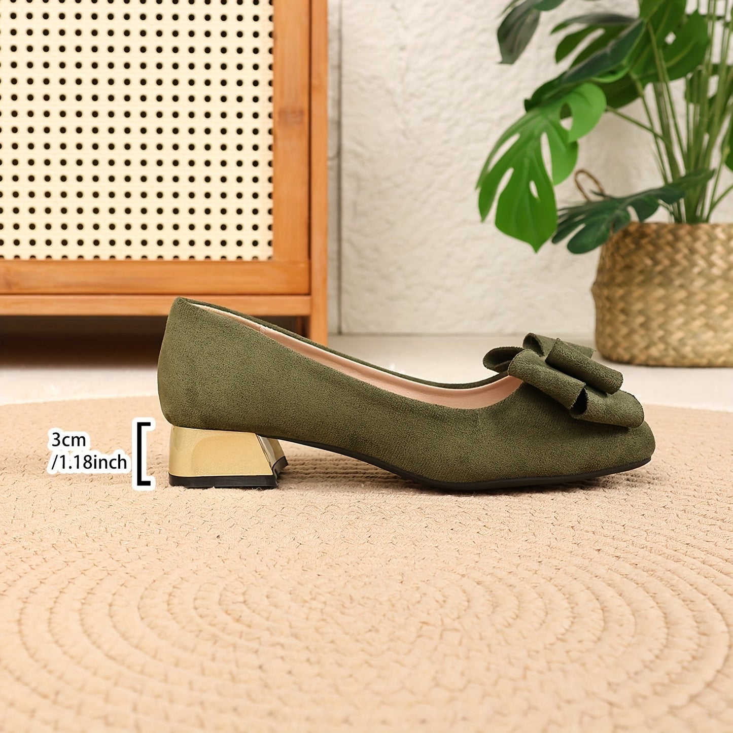 Zapatos de Tacón Alto Elegantes con Punta Cuadrada y Tacón Grueso para Mujeres - Elegante Tacón Alto