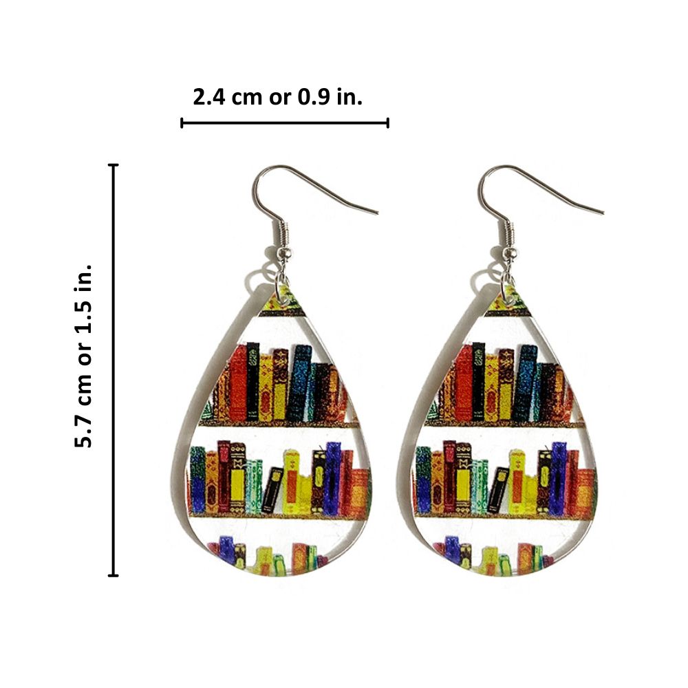 Diseño de Libro Retro — Pendientes de Gota de Lector Expresivo