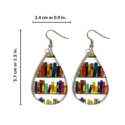 Diseño de Libro Retro — Pendientes de Gota de Lector Expresivo