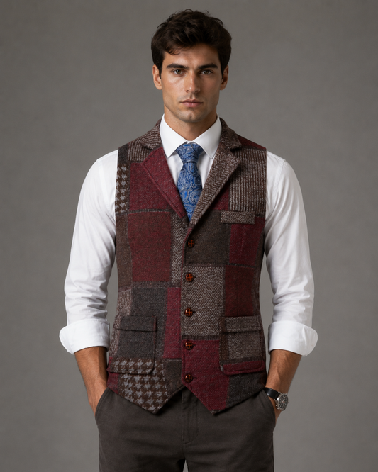 Mosaro — Chaleco de Parches para Hombre