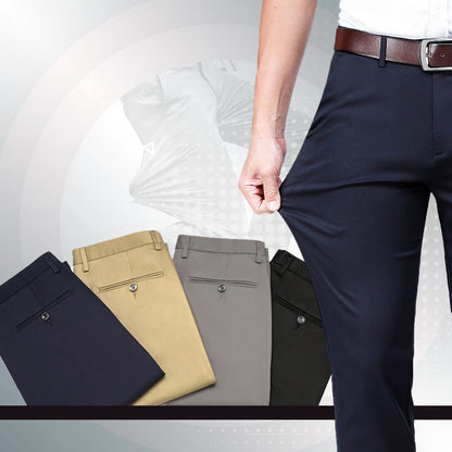 Pantalones Formales Estructurados Slim Fit Clásicos