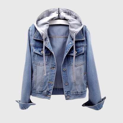 Chaqueta de Denim con Capucha Relaxed Urban Ease - Cómoda Chaqueta