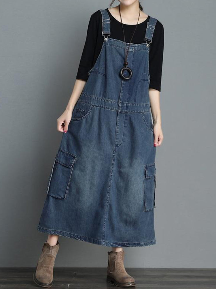 Devé — Vestido de mezclilla de corte holgado