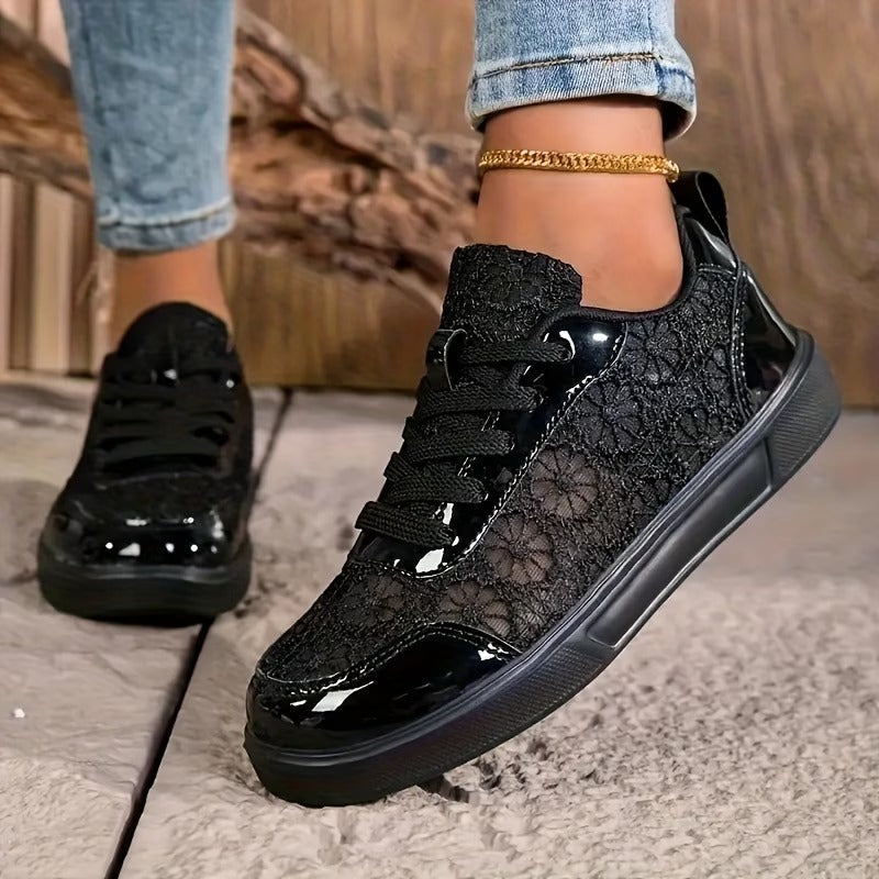 Zapatillas deportivas de malla para mujeres - Cómodas para uso diario