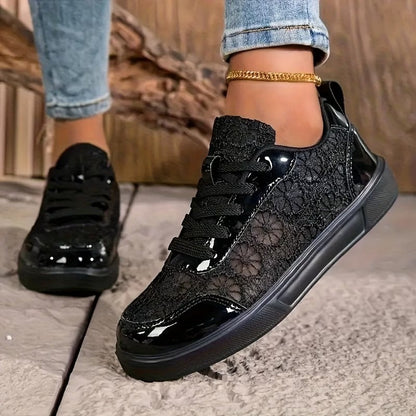 Zapatillas deportivas de malla para mujeres - Cómodas para uso diario