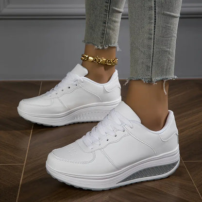 Moda Casual para Mujeres - Cómodas Zapatillas Wedge de Plataforma Transpirables