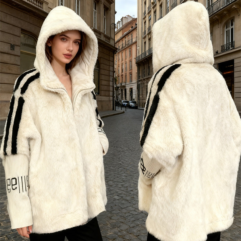 Abrigo Casual para Mujeres - Ultra Suave Forro Polar con Capucha y Cremallera