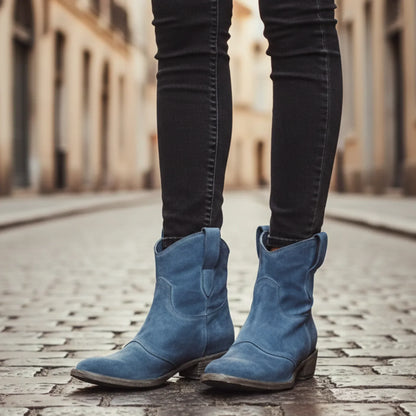 Carlotta — Botas de Tobillo de Ante para Mujeres