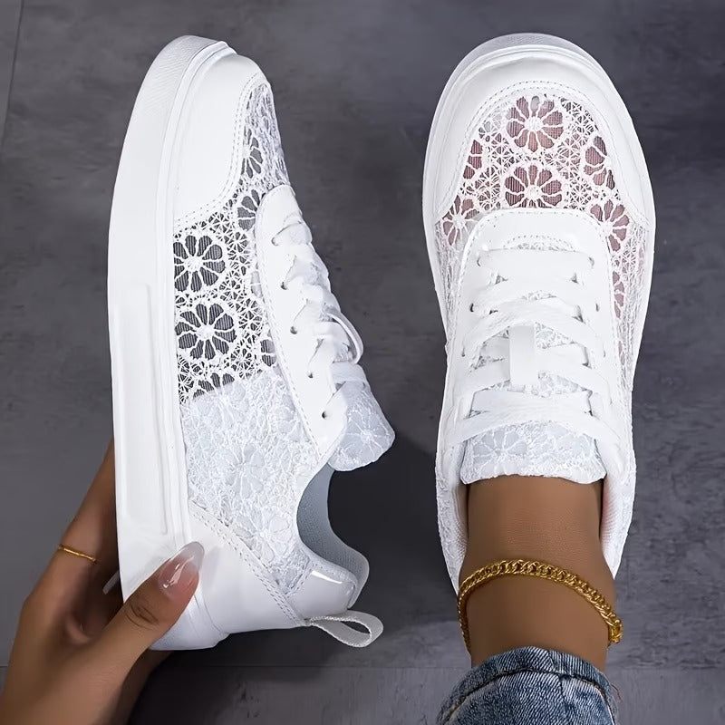 Zapatillas deportivas de malla para mujeres - Cómodas para uso diario