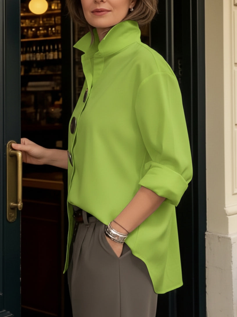Blanco Artesanal - Elegante Blusa cómoda y suelta