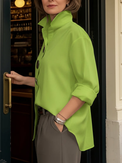 Blanco Artesanal - Elegante Blusa cómoda y suelta