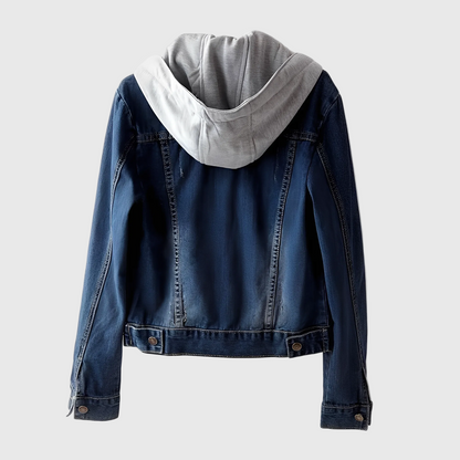 Chaqueta de Denim con Capucha Relaxed Urban Ease - Cómoda Chaqueta