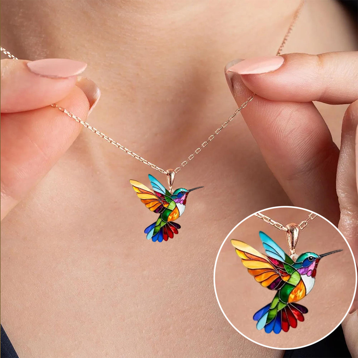 Collar Colibrí - Joyería Única Duradera