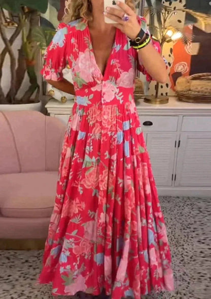 Vellené — Vestido Maxi Floral Botanical Bloom