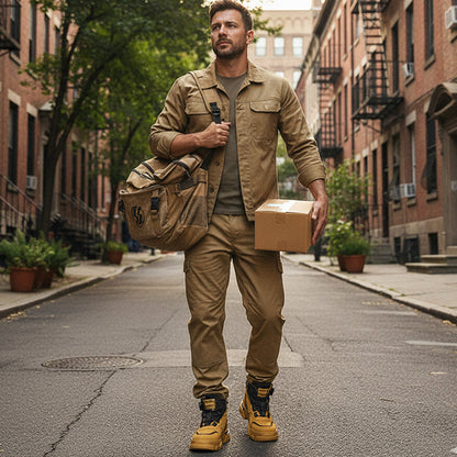 Zapatos de Trabajo para Hombre con Hebilla Pivotante - Uso Exterior Duradero