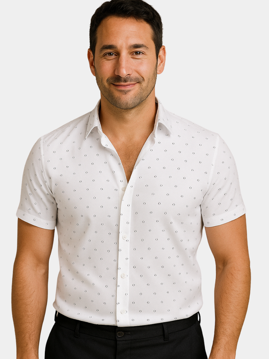 GIULIO - Ligera Camisa de Verano con Estampado