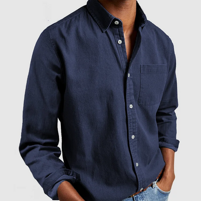 Camisa clásica de lino con botones de Arden