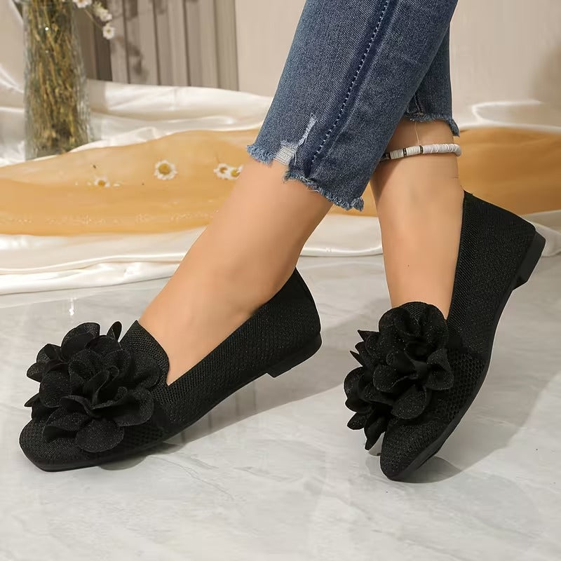 Zapatos Mary Jane Florales para Mujer - Cómodos con Tacón Plano