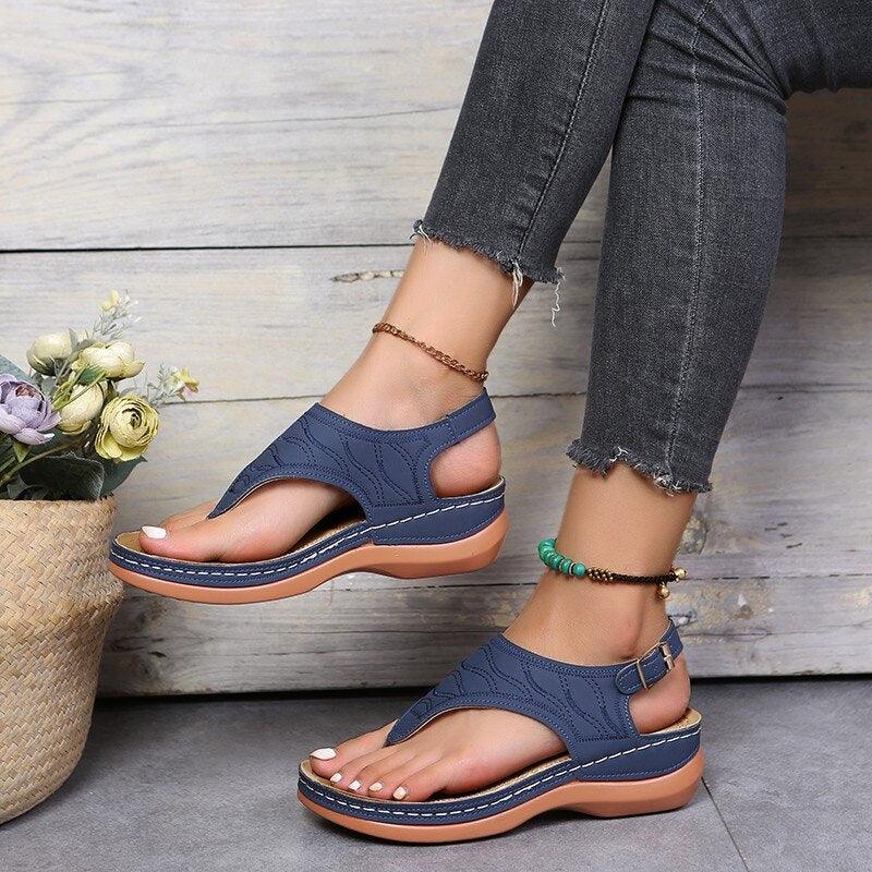 ComfortoFit - Elegantes Sandalias Planas para Mujeres Oxford