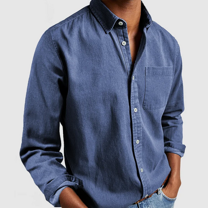 Camisa Cómoda para Hombre — Ajuste Relajado con Botones