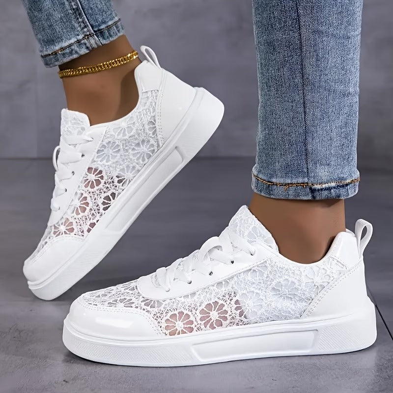 Zapatillas deportivas de malla para mujeres - Cómodas para uso diario