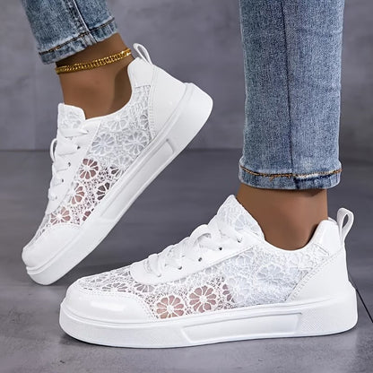 Zapatillas deportivas de malla para mujeres - Cómodas para uso diario
